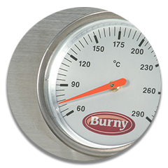 Built In Stainless Steel Temperature Gauge