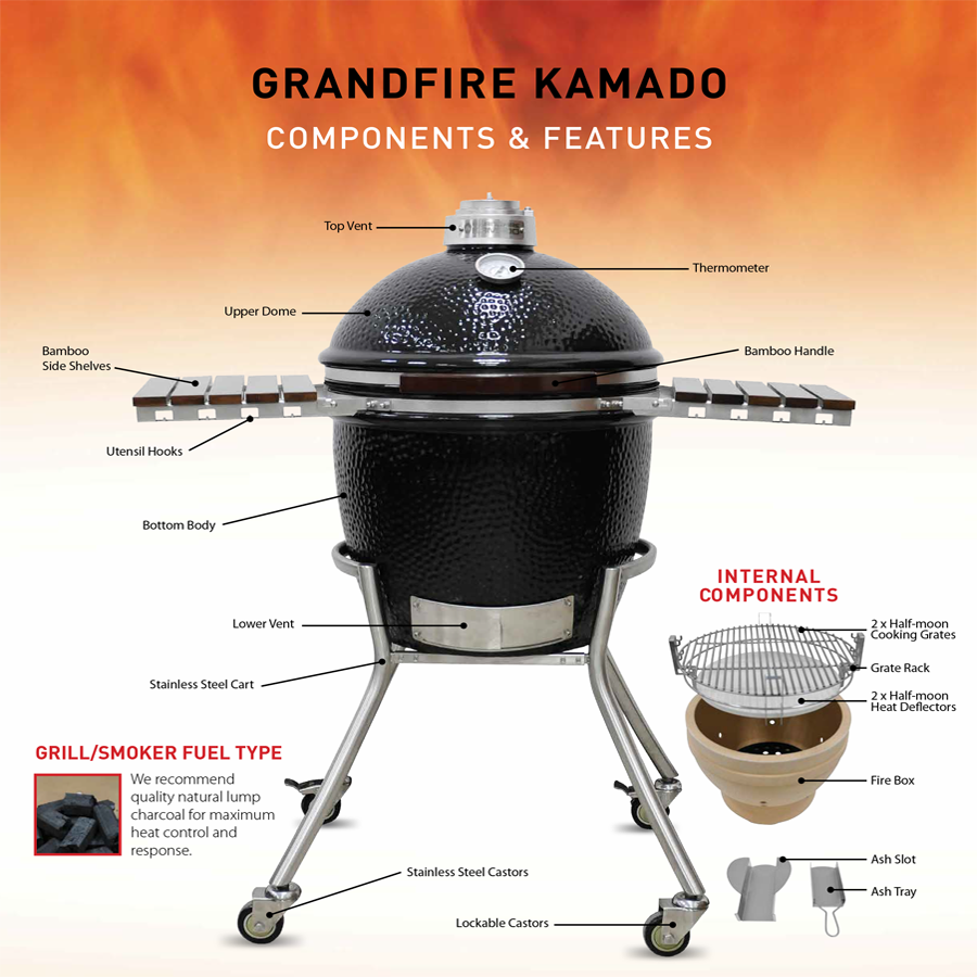 Grandfire Kamado Specifications