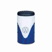 VW T1 Bus Stool Oil Drum(60L)w/Storage Compartment - WHITE/BLUE