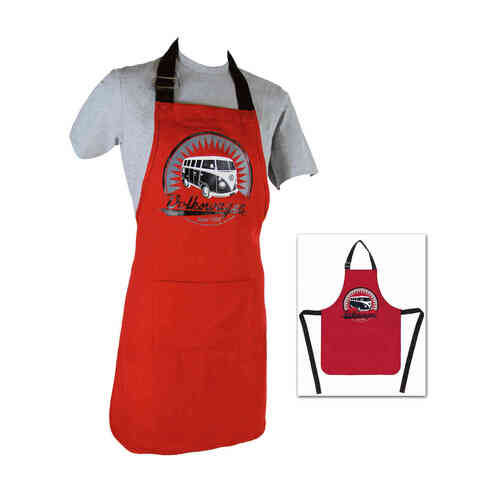 VW T1 Bus Apron in Gift Box - Vintage Logo Red