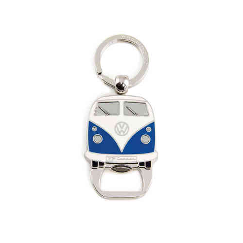 VW T1 Bus Key Ring w/Bottle Opener - BLUE