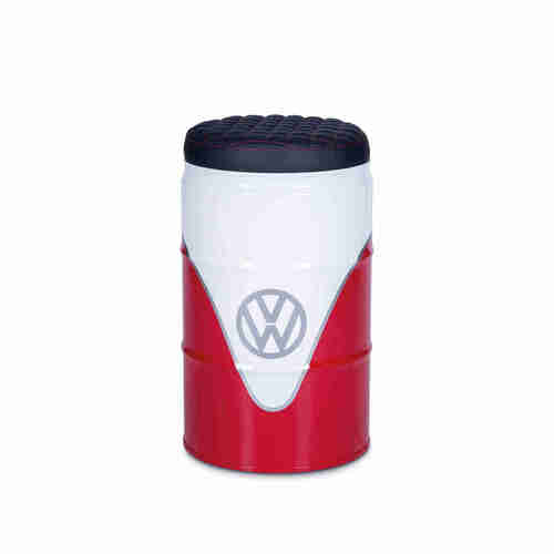 VW T1 Bus Stool Oil Drum (60L) - WHITE/RED