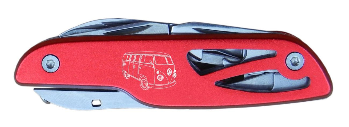 VW T1 Bus Pocket Knife with Gift Tin – Red
