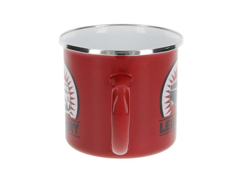VW T1 BUS ENAMEL MUG 500ml in Gift Box – VINTAGE LOGO / RED