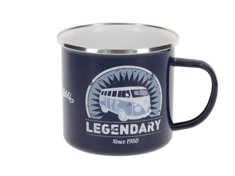 VW T1 BUS ENAMEL MUG 500ml in Gift Box – LEGENDARY / BLUE