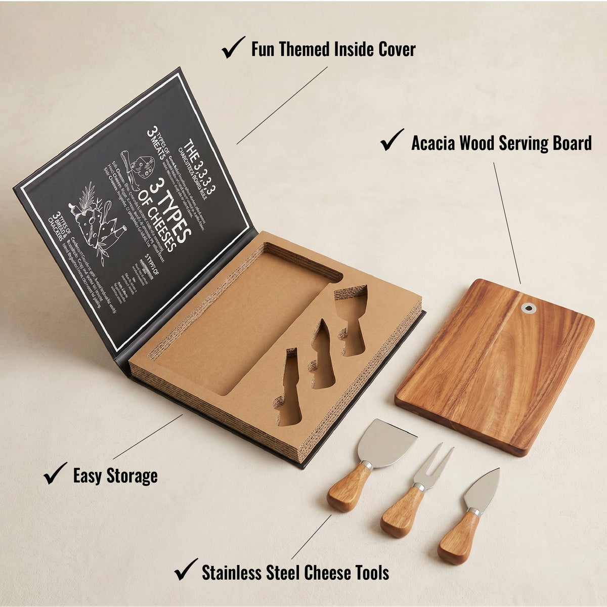 Gourmet Cheese Board Set – Book Box