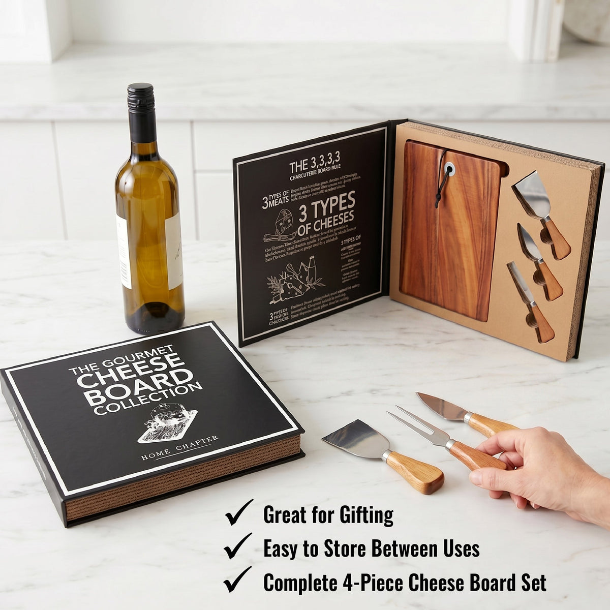 Gourmet Cheese Board Set – Book Box