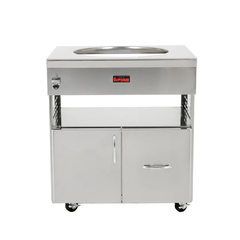Combo 38 | Classic 38" + Grandfire Kamado | Black Fascia