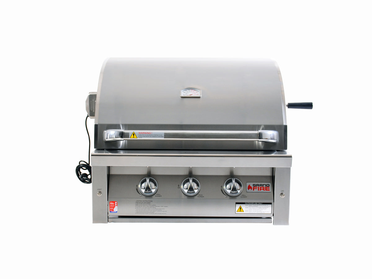 Rear Rotisserie Burner | Deluxe 30" Gas BBQ