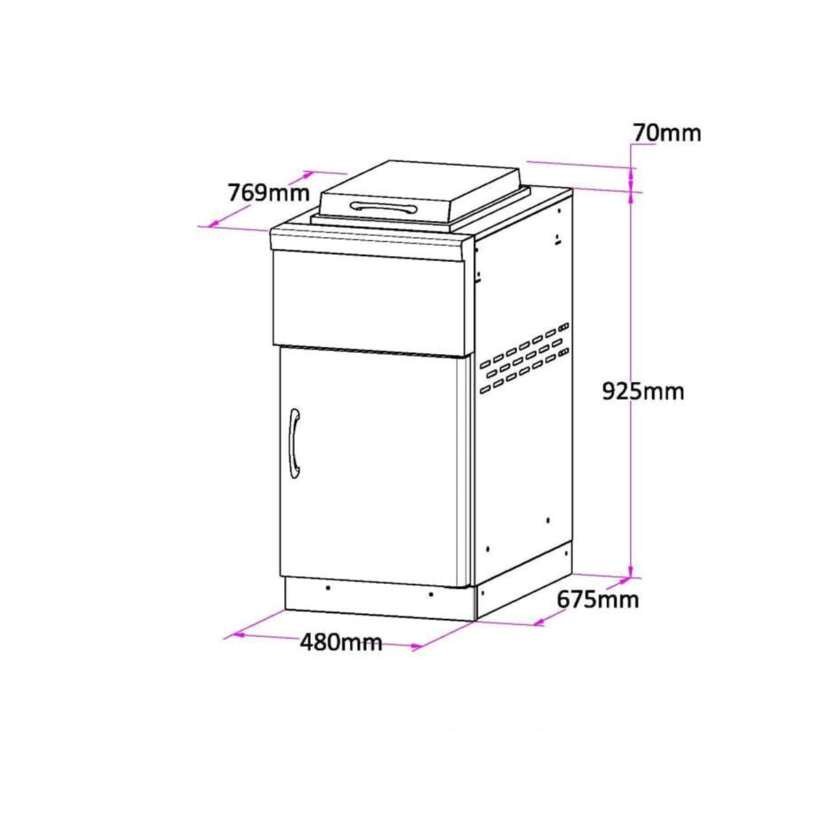 Single Side Burner Module | Deluxe Series