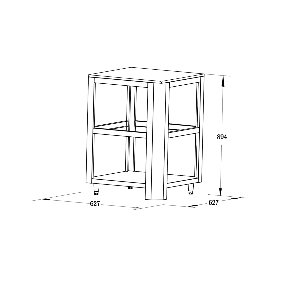 Kitchen Corner Module | Square | Classic Series