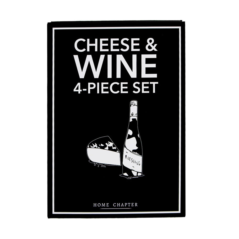Cheese & Wine 4-Piece Set – Book Box
