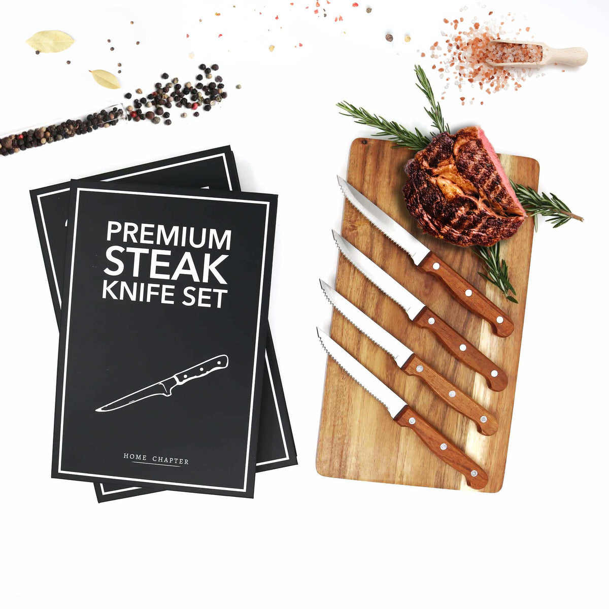 Premium Steak Knife Set – Book Box