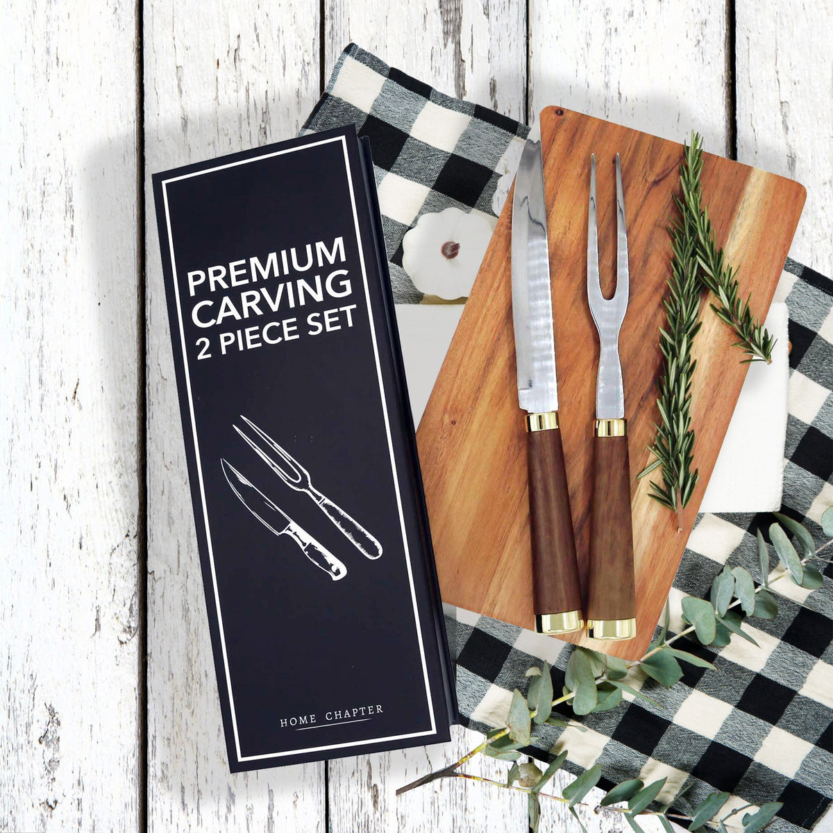 Premium 2-Piece Carving Set – Book Box