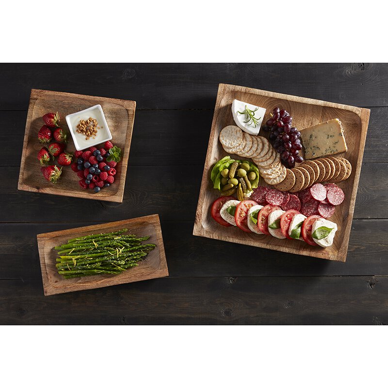 Square Tray – Wooden – Large