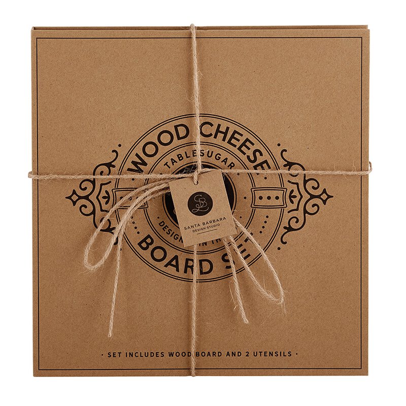 Cardboard Book Set – Wood Cheese Board