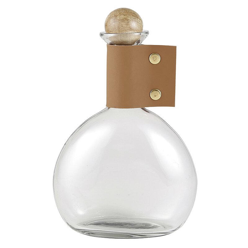 Wine Carafe with stopper- Natural