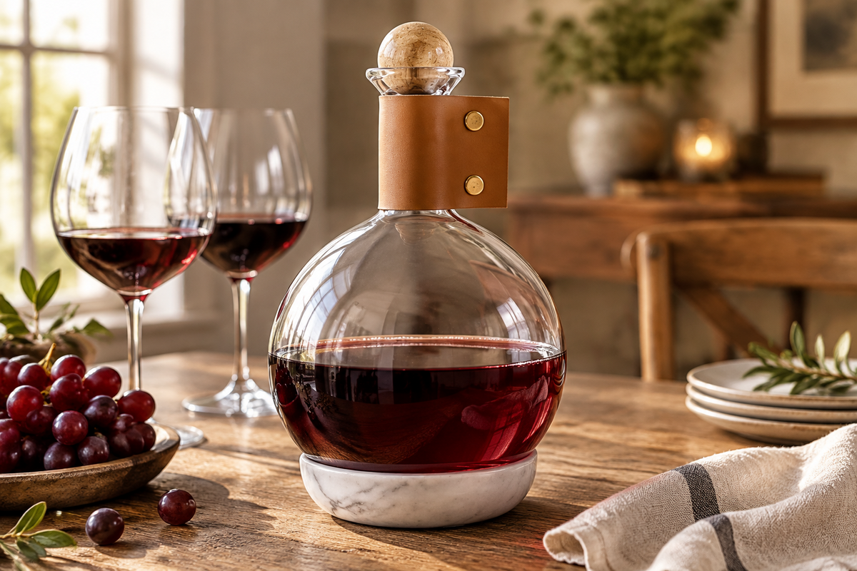 Wine Carafe with stopper- Natural