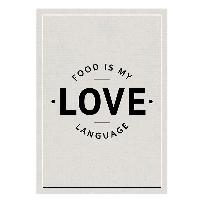 Tea Towel – Food is My Love Language