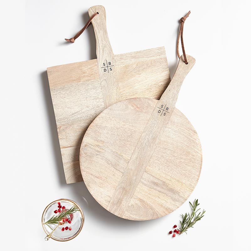 Wood Charcuterie Board – Round
