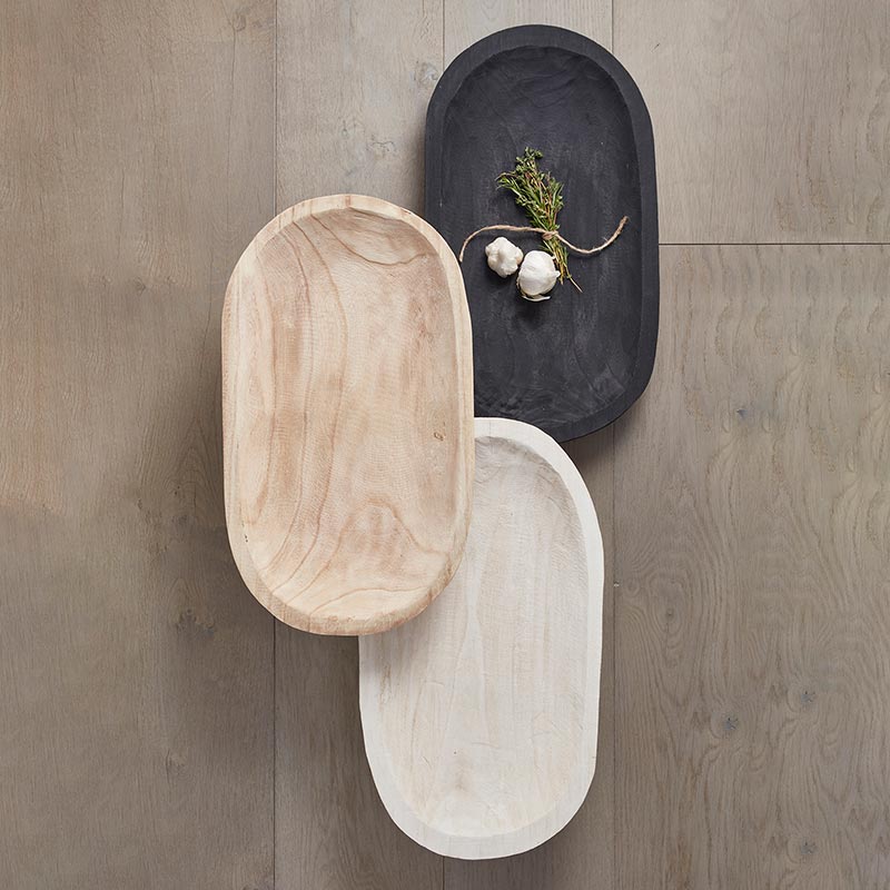 Wood Platter – Paulownia Natural