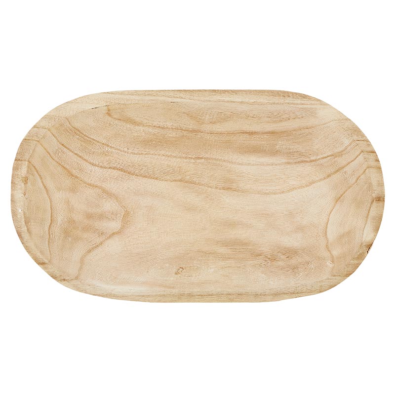 Wood Platter – Paulownia Natural