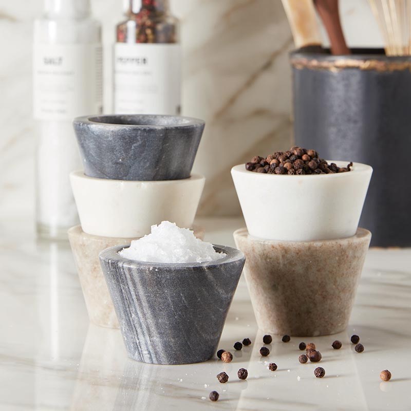 Marble Pinch Pot – Black