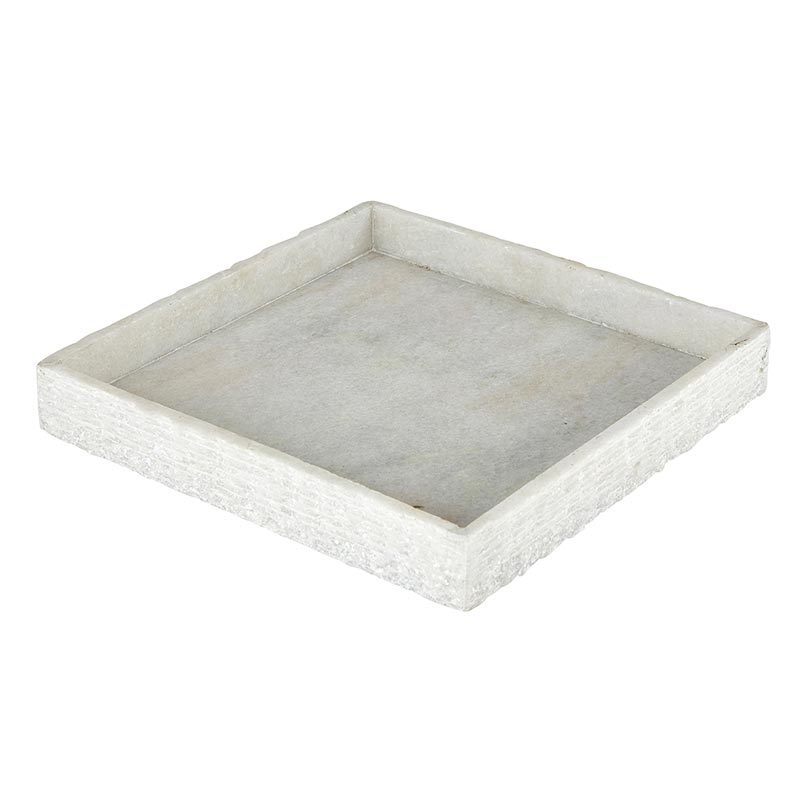 Square Marble Tray with sides