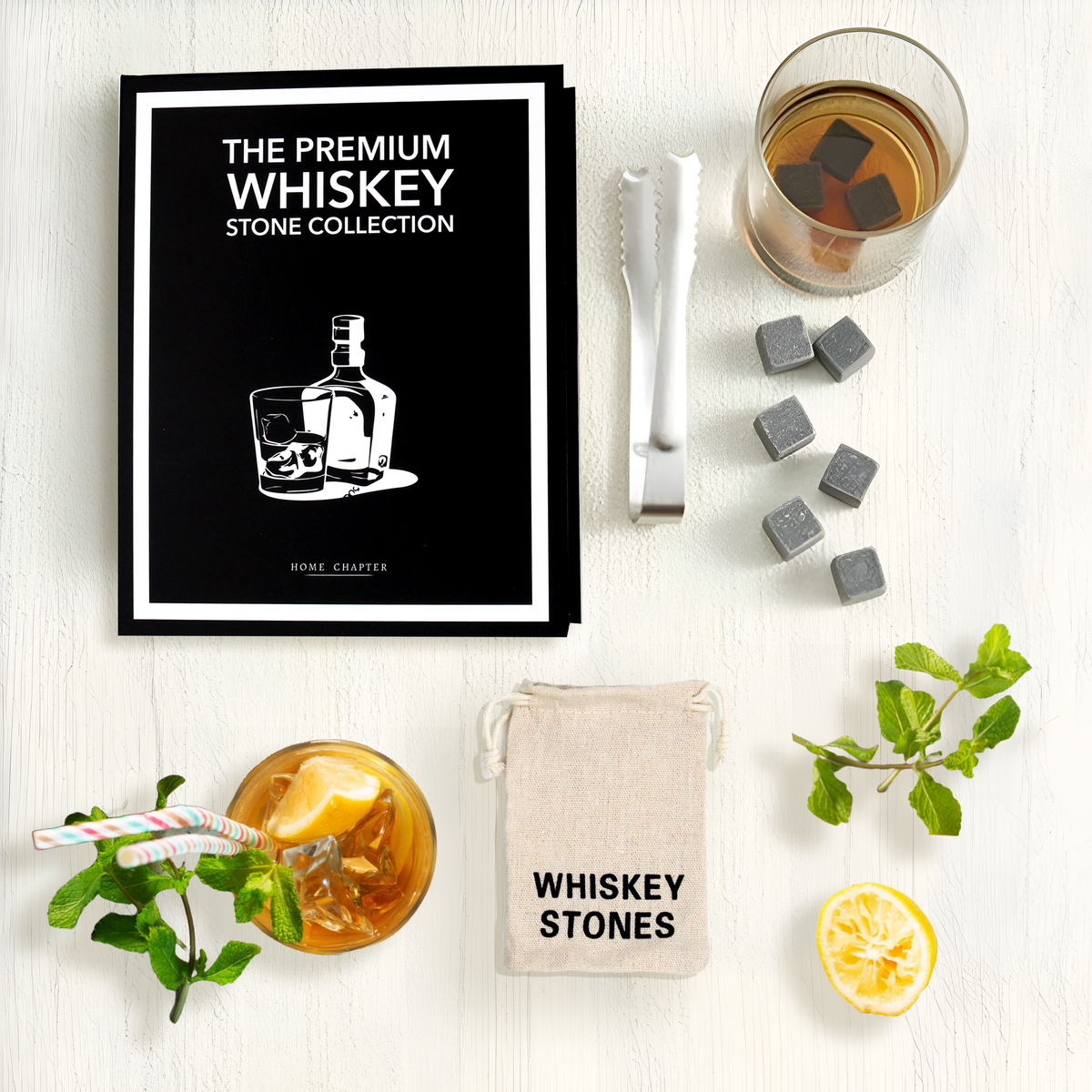 Premium Whisky Stone Collection – Book Box