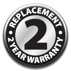 2 Year Replacement Warranty