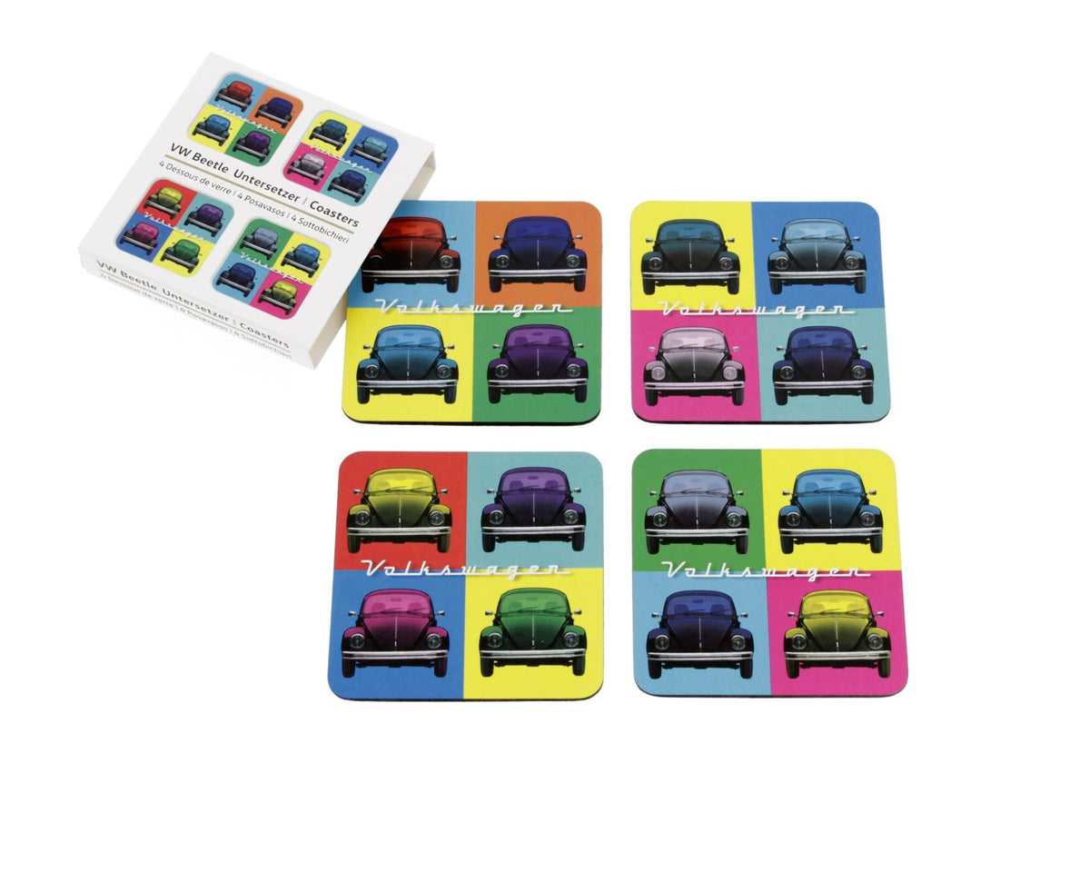 VW Beetle Coasters 4-Piece Set – Boxed