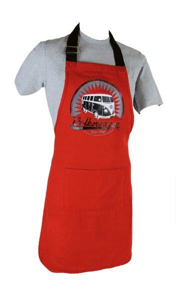 VW T1 Bus Apron in Gift Box – Vintage Logo / Red