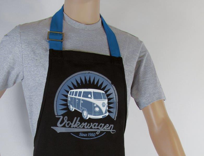VW T1 Bus Apron in Gift Box – Vintage Logo / Black
