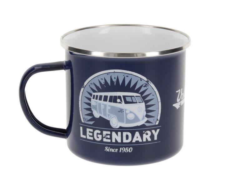 VW T1 BUS ENAMEL MUG 500ml in Gift Box – LEGENDARY / BLUE