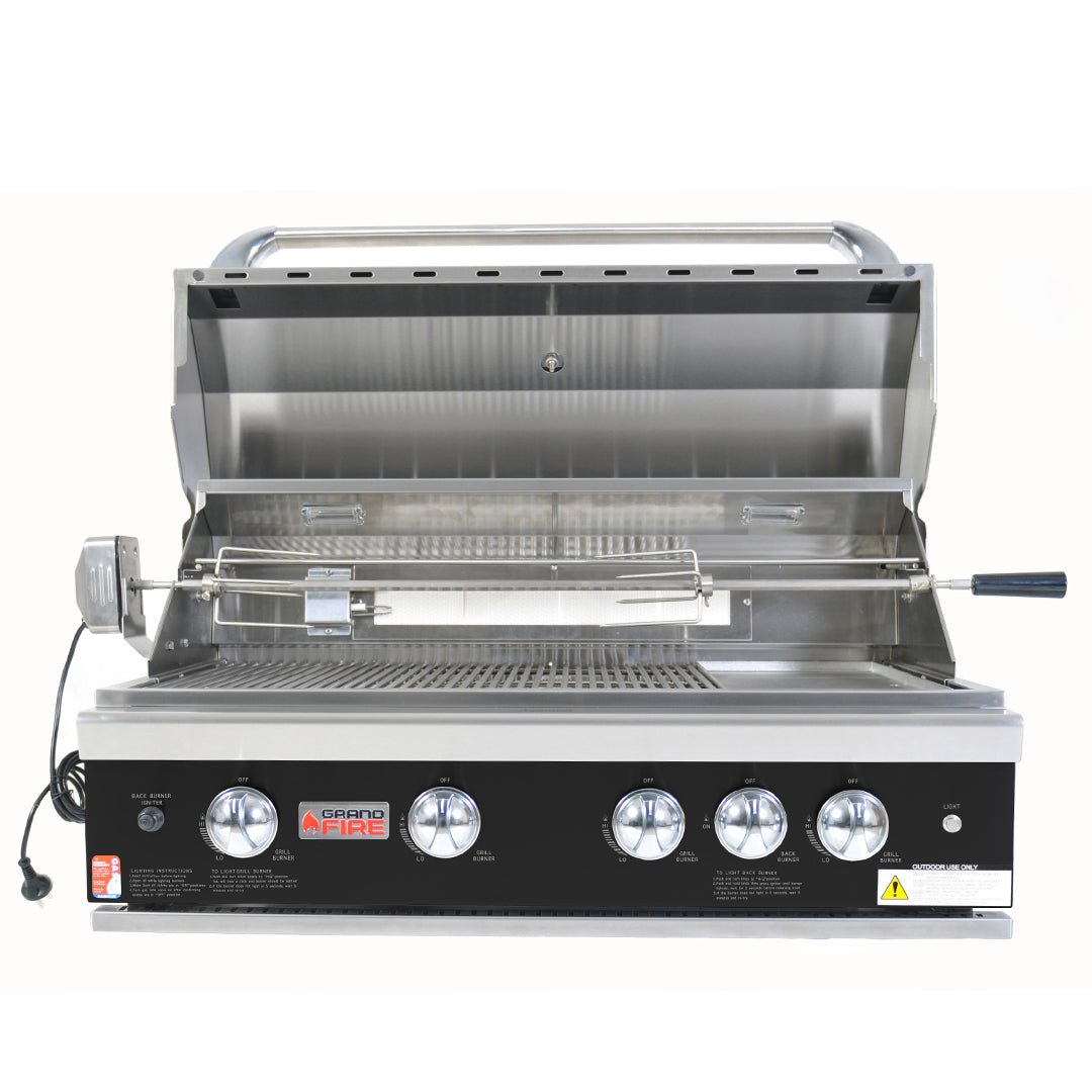 Classic 38" Gas BBQ Head Unit [For In-Build] | Black Fascia