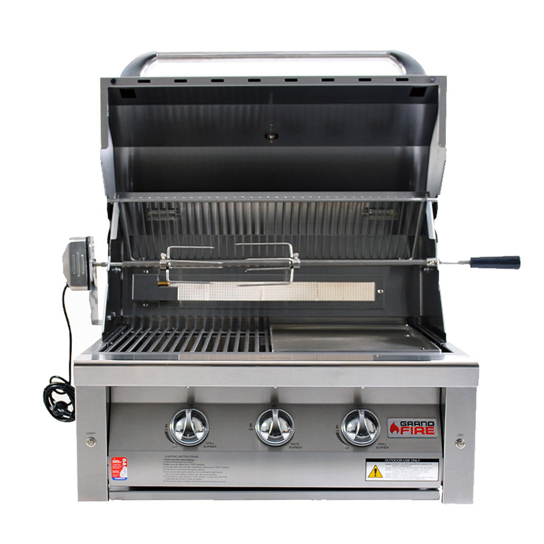 Deluxe 30" Gas BBQ Head Unit [For In-Build]