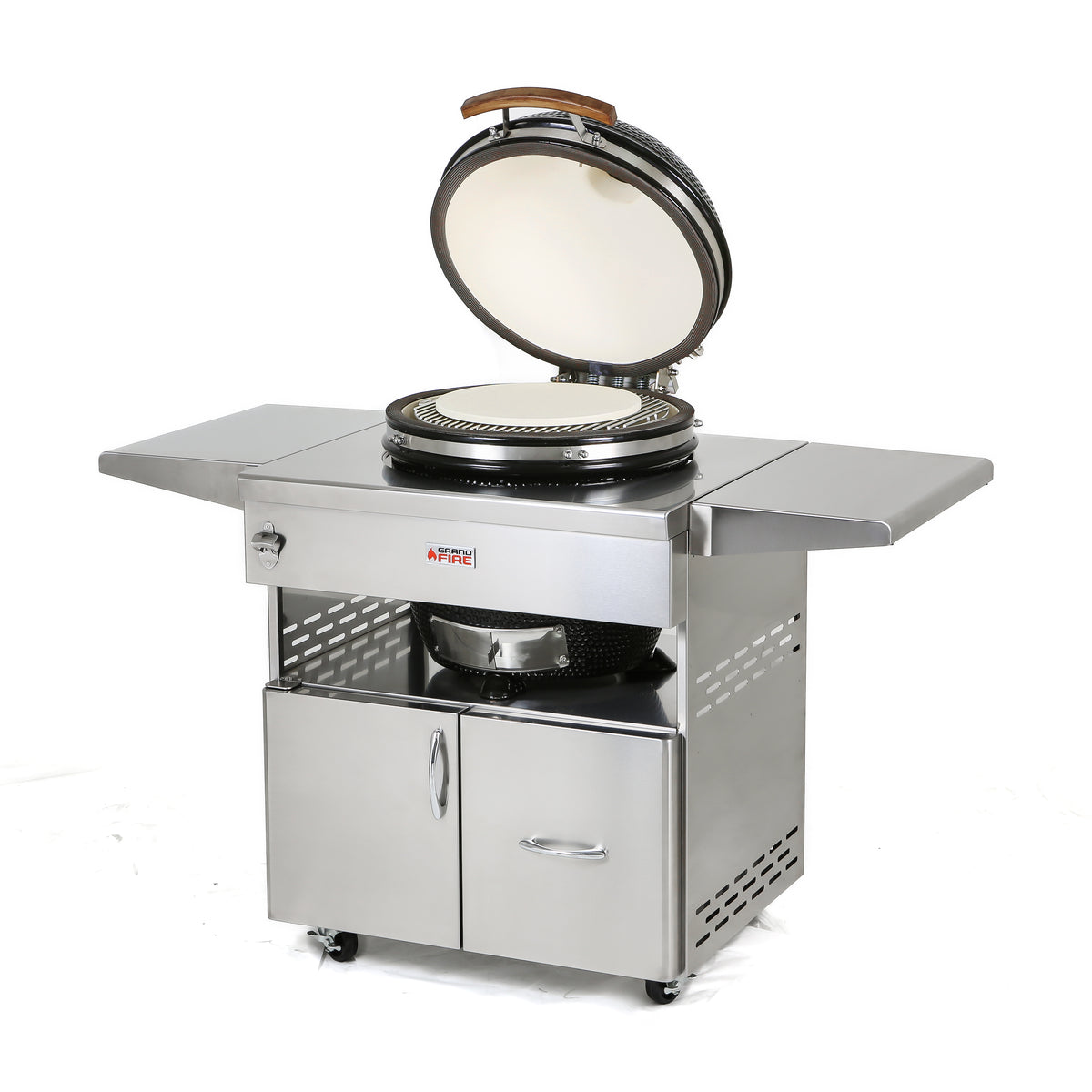 Grandfire Kamado 18" on Deluxe SS Table