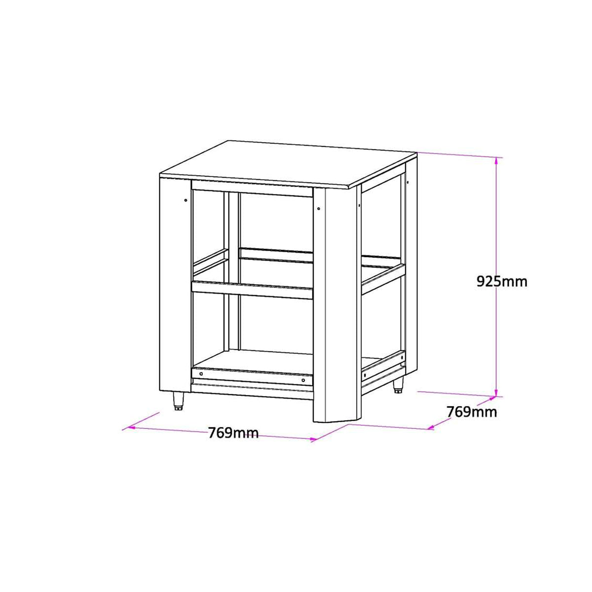 Kitchen Corner Module | Square | Deluxe Series