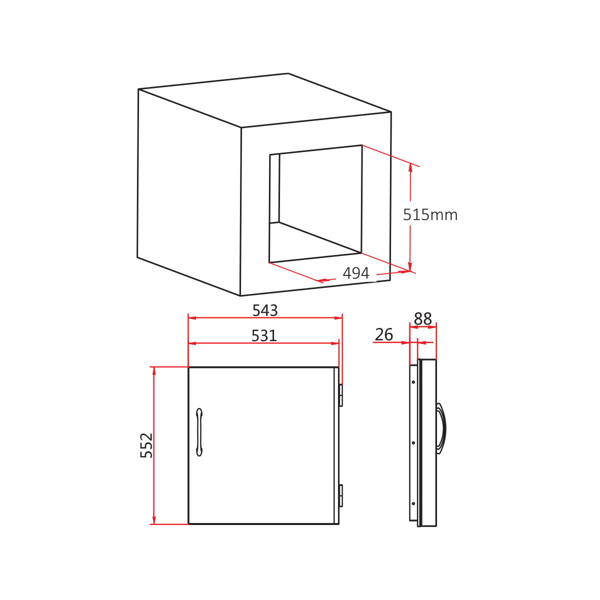 Single Vertical Door