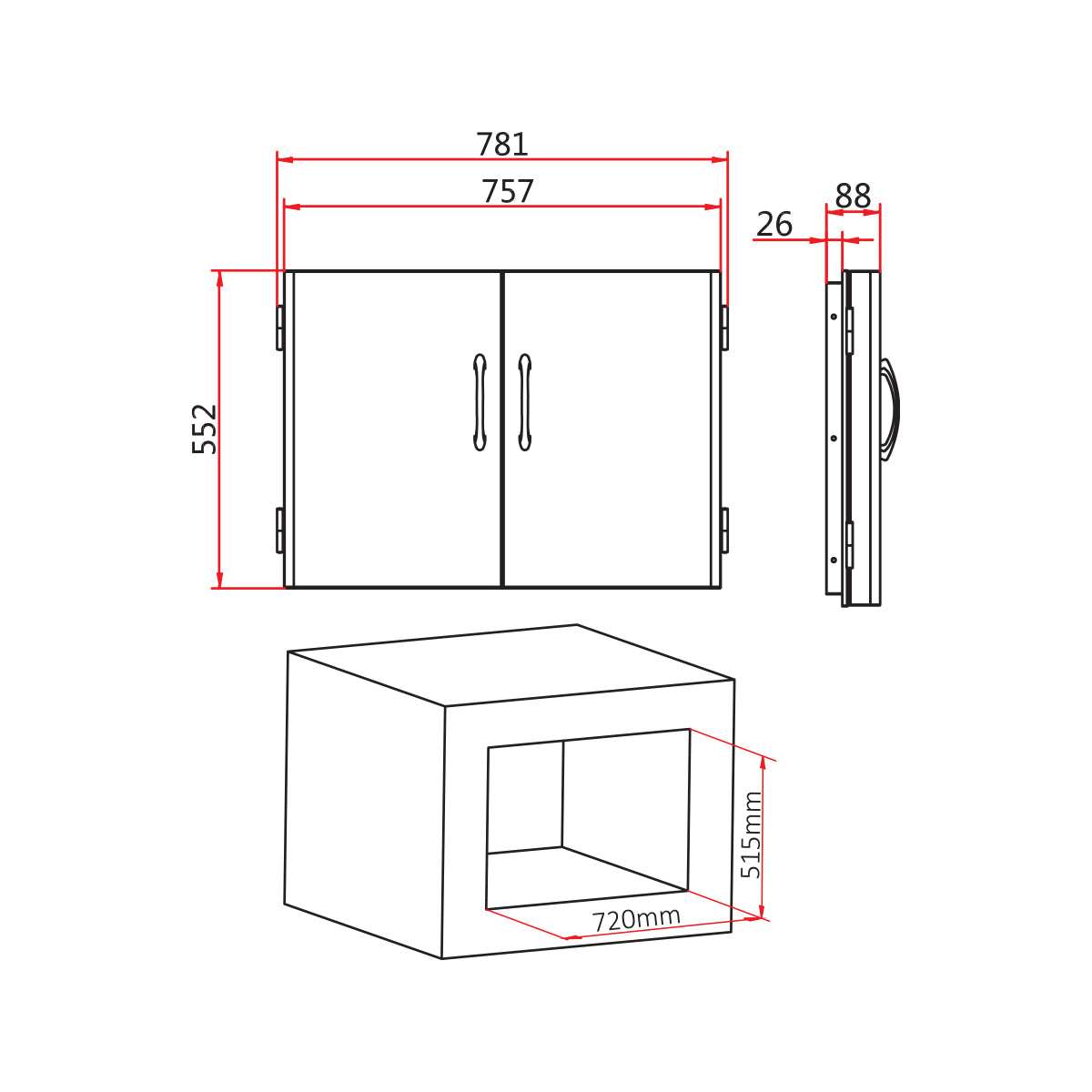 Double Door Unit | For In-Build