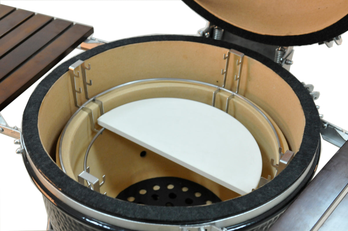 Half Moon Heat Deflector [Set of 2] | Grandfire Kamado 18''