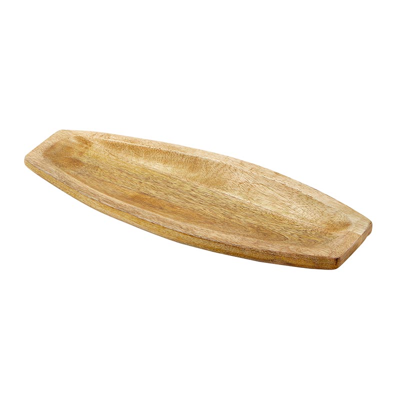Wood Boat Shape Platter – Small