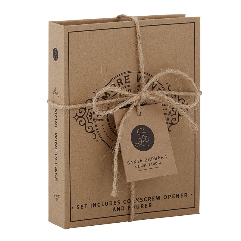 Cardboard Book Set – Wine Stopper