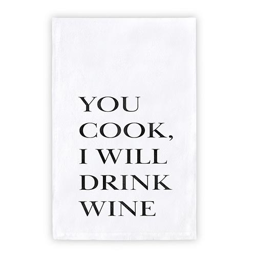 Thirsty Boy Tea Towel – You Cook