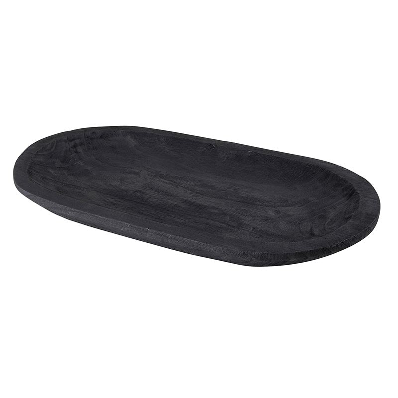 Wood Platter – Paulownia Black