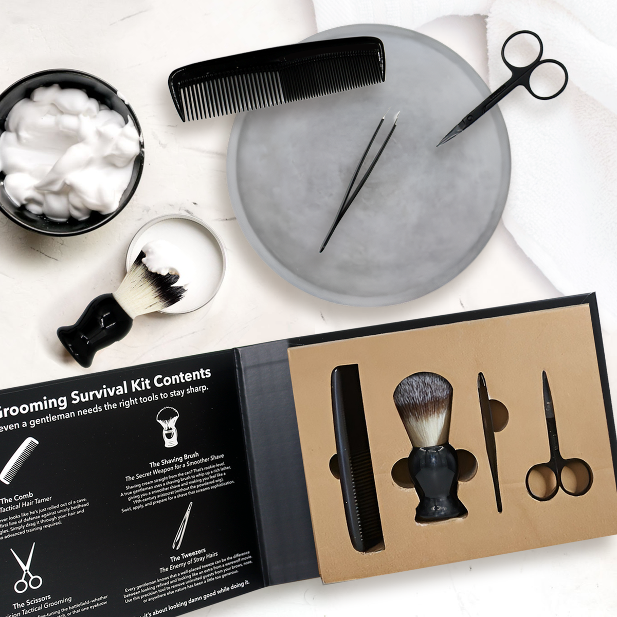 Gentleman’s Grooming Survival Kit – Book Box