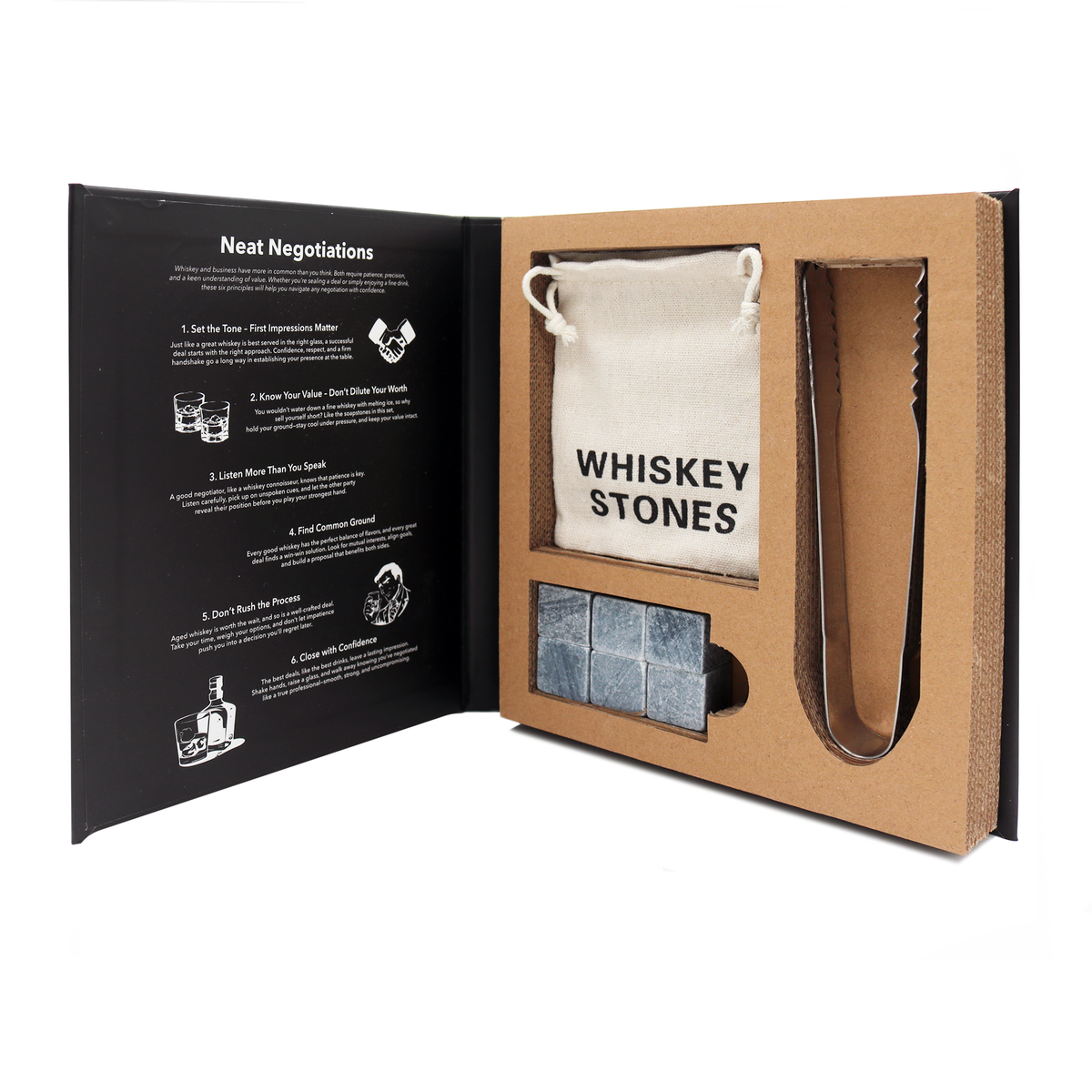 Premium Whisky Stone Collection – Book Box