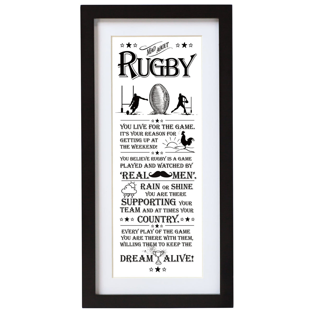 Wall Art Rugby
